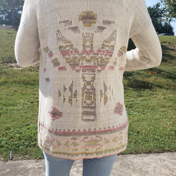 Willow & Clay Aztec Southwestern Sweater cardigan size small - Picture 2 of 10
